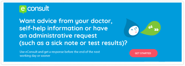 eConsultation, contact your GP Practice Online